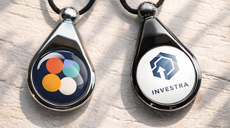 Custom logo car air freshener in teardrop design