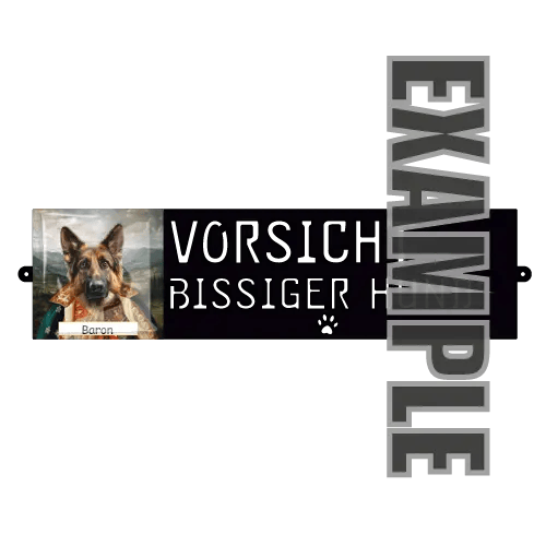 Panneau d'avertissement pour chien Petline Royal