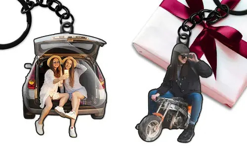 Auto-Themen-Schlüsselanhänger als Geschenk für deine Schwester