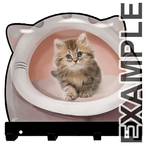 Porte-clés mural avec un chat et un chien - Design