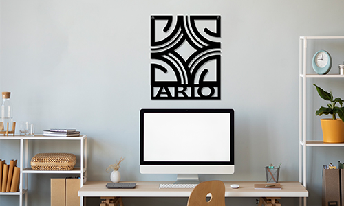 Enseigne en métal personnalisée pour la façade de la maison, faite sur mesure selon les spécifications du client