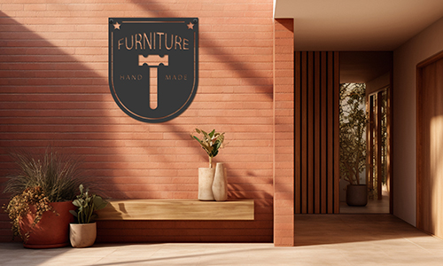 Logo métallique LED éclairé - cadeau unique pour un ami ou un partenaire commercial