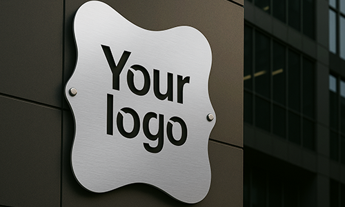 Enseigne en métal LED créative et éclairée en cadeau pour une entreprise ou un travailleur indépendant