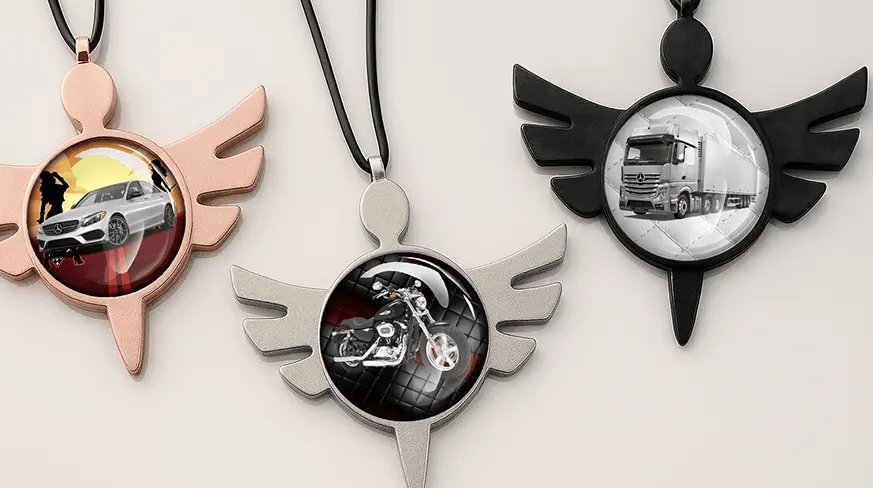 Speilkjede i metall - Engel