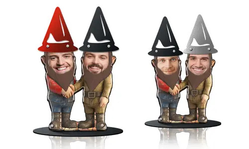 Personalisierte Gartenzwerge für Freunde