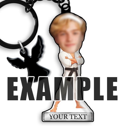 Llavero personalizado con nombre, pasatiempo y profesión