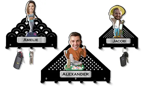 Colgador de llaves de pared personalizado con tu pasión – hobby o profesión