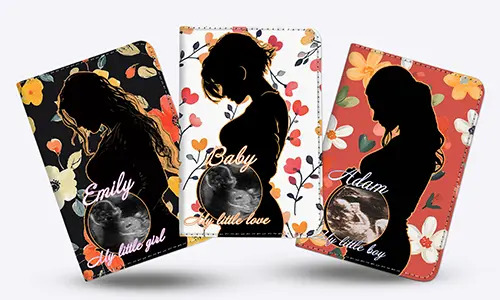Funda para pasaporte para la futura mamá