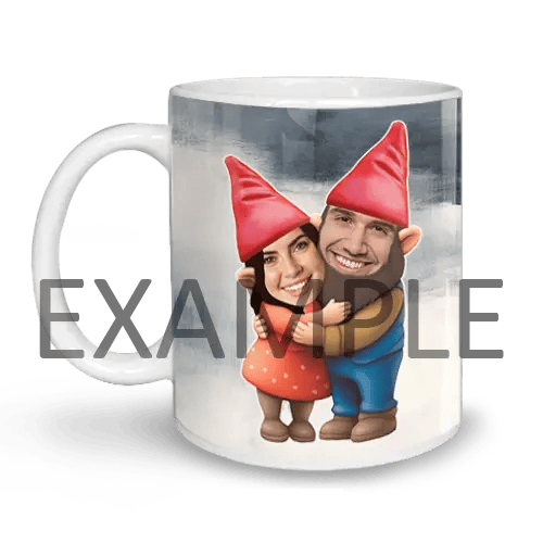 Personalisierte Tasse Gartenzwerge – Pärchen & Freunde