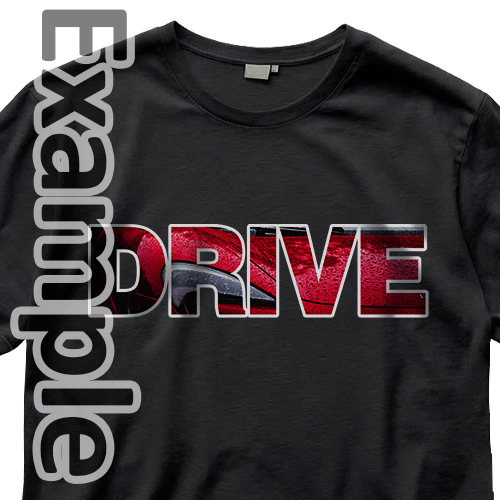 Individuelles T-Shirt mit Text