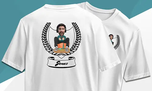 T-shirt personnalisé avec une image de loisir ou de profession