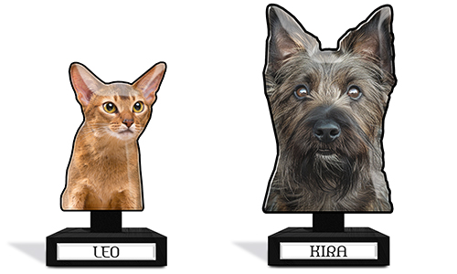 Decoración de mesa en soporte con tu mascota