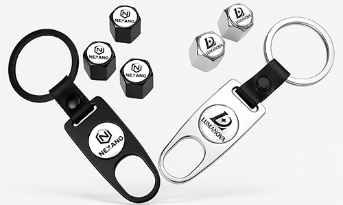 Tapas de válvula con logo personalizado