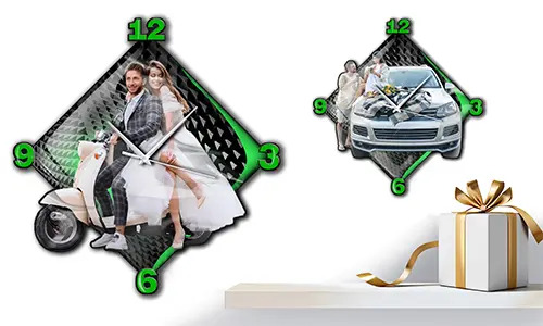 RELOJ DE PARED ELEGANTE PERSONALIZADO - REGALO PARA TU ESPOSA