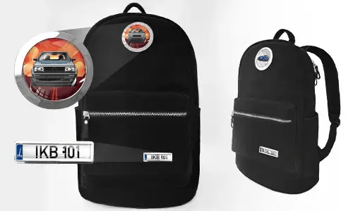 Sac à dos velours noir