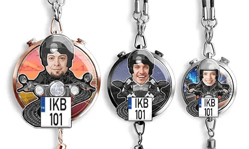 Car air freshener foto motorcycle rider