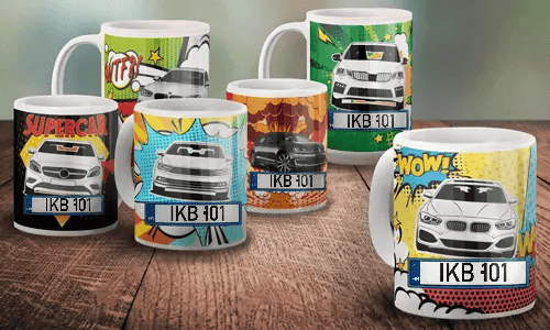 Mugs Comics pour voitures