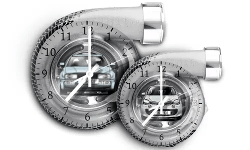 Reloj de Pared Gris Suave Turbina