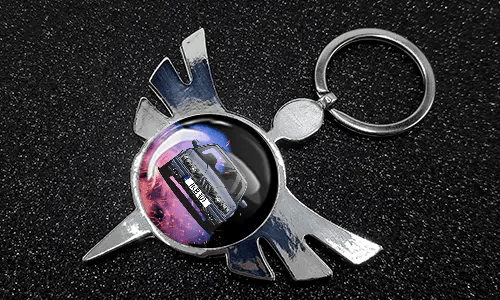 Angel Keychain Round Auto