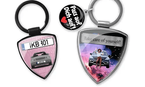 Keychain shield - unique gift for your daughter