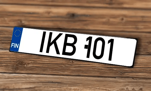 Registreringsskyltdekal