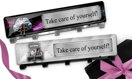 Personalised luxury keyholder-wall - great gift for your sister