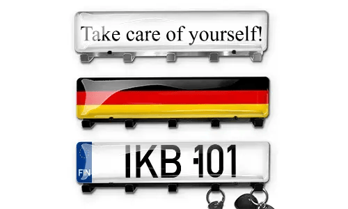 Luxe sleutelbord - Chroom