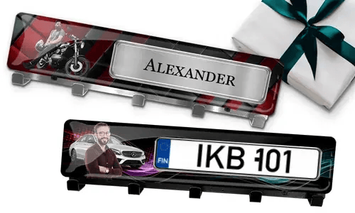 Keyhanger with your picture and license plate