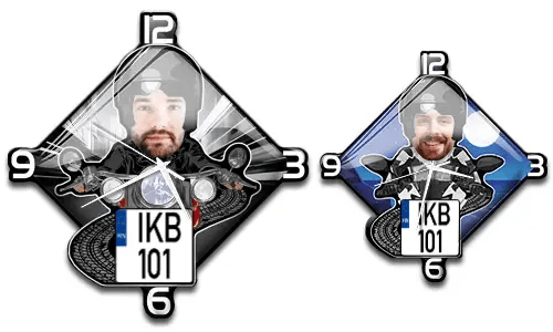 Zegar ścienny motocykl