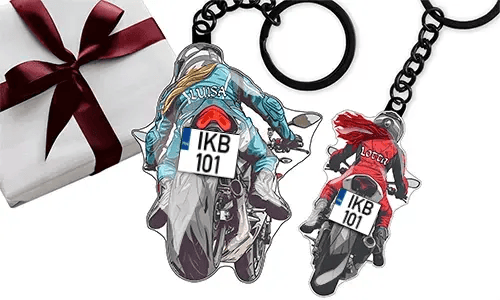 Porte-clés moto sportive – cadeau pour ta mère