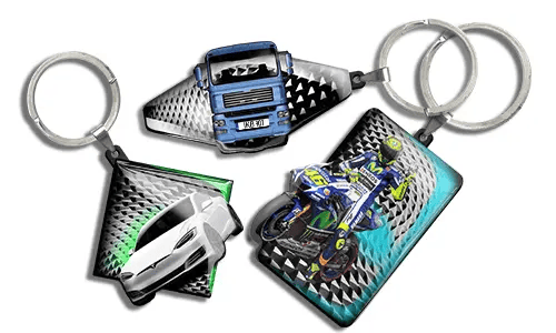 Chaînes de clés cool en forme de voiture