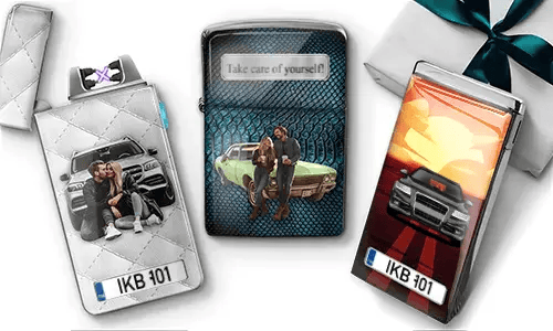 personalisiertes feuerzeug in drei Varianten feuerzeug selbst gestalten