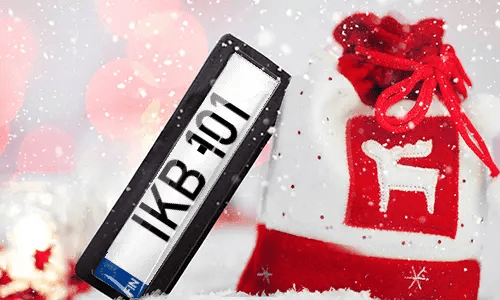 license plate magnet as a gift