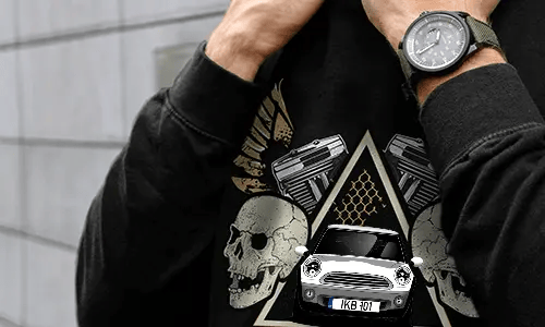 auto pullover Schwarz mit schwarzem Auto pullover auto