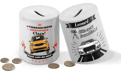 Spardose mit Namen